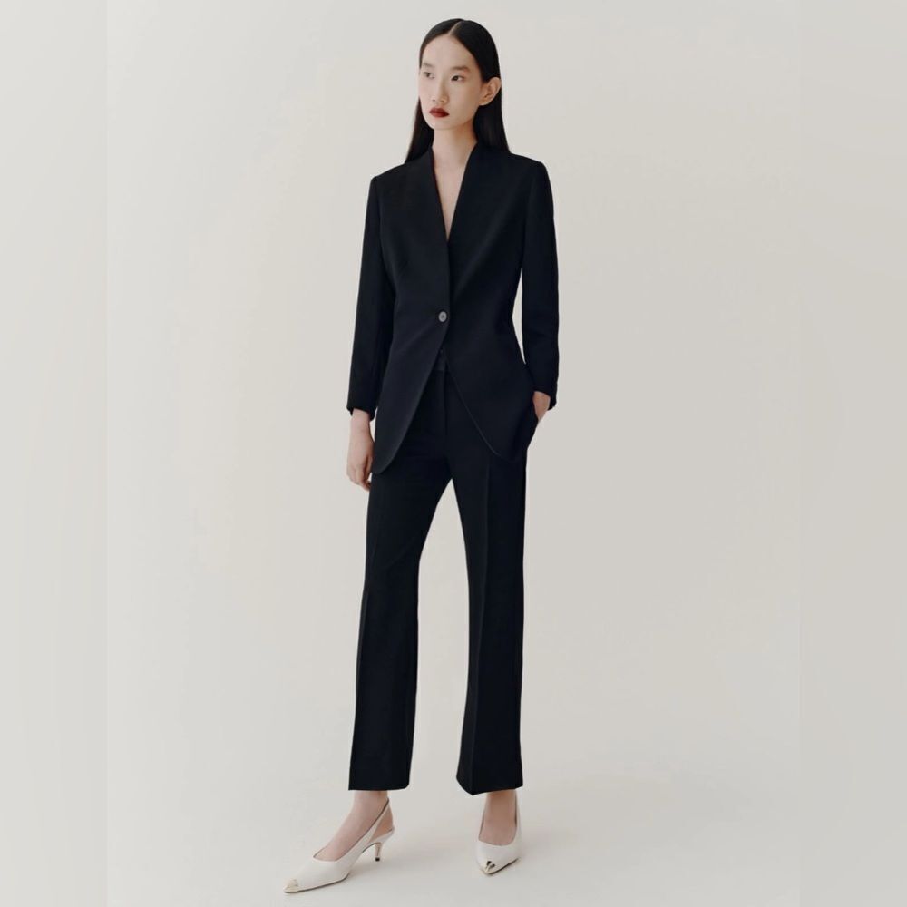 LIKE NEW MARELLA ART 365 ENVERS MADE IN ITALY LONGLINE BLAZER SZ 4 RETAILS $400